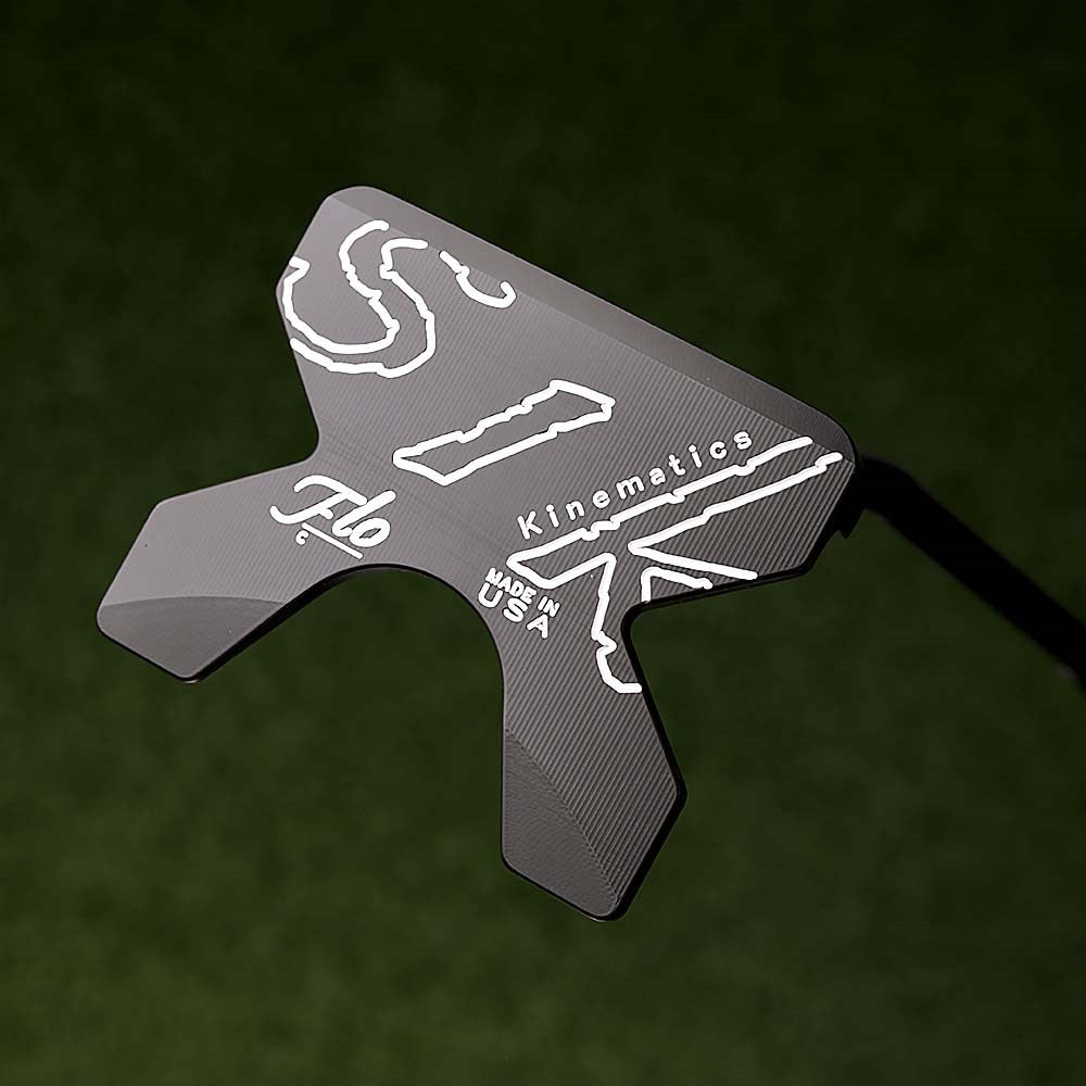SIK Custom Putters (RH) - FLO-C Black (Line on Back) - 34in - Swept Neck