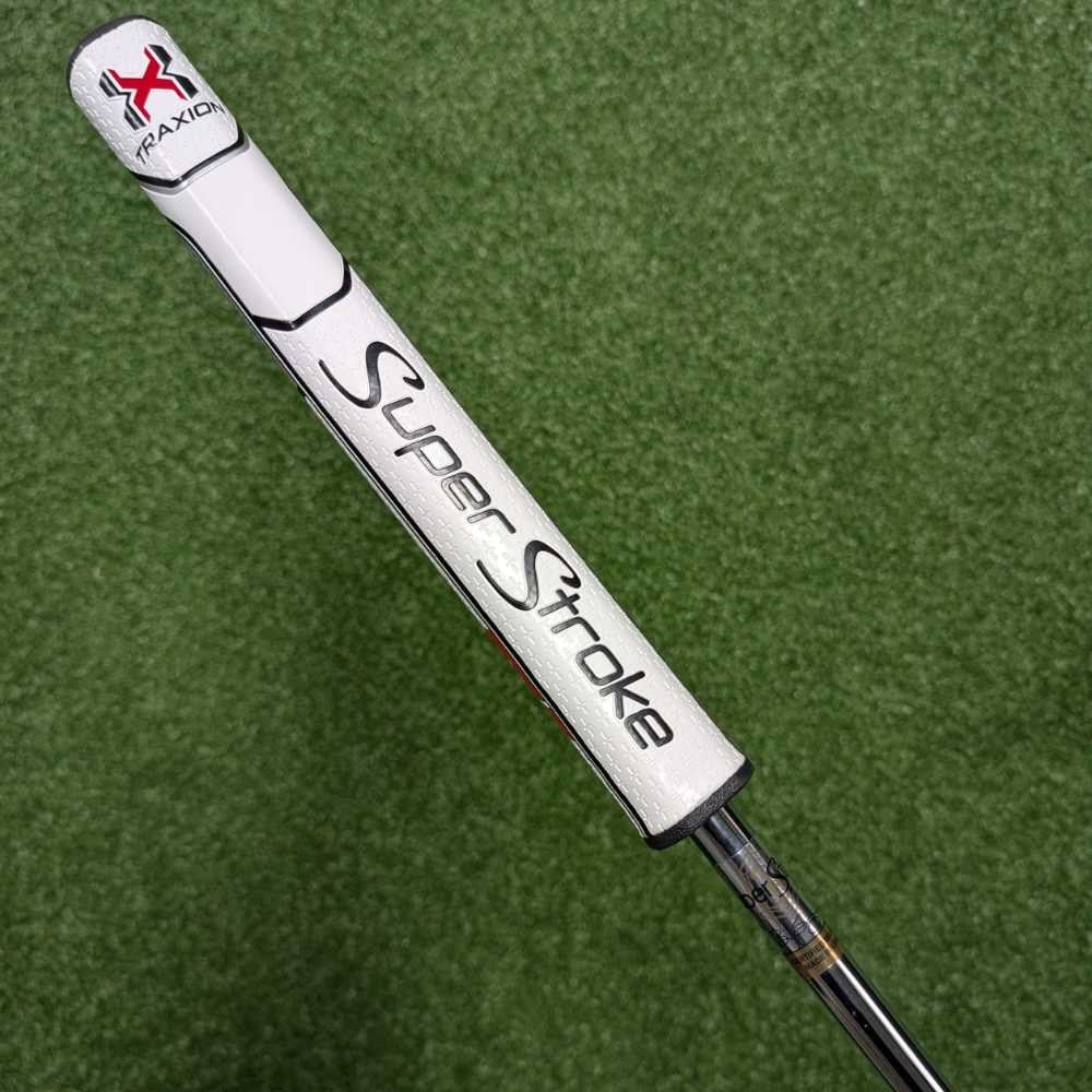 SUPERSTROKE FATSO HEEL PUTTER - 34" with SuperStroke Traxion Tour 3.0 Wht/Red/Grey