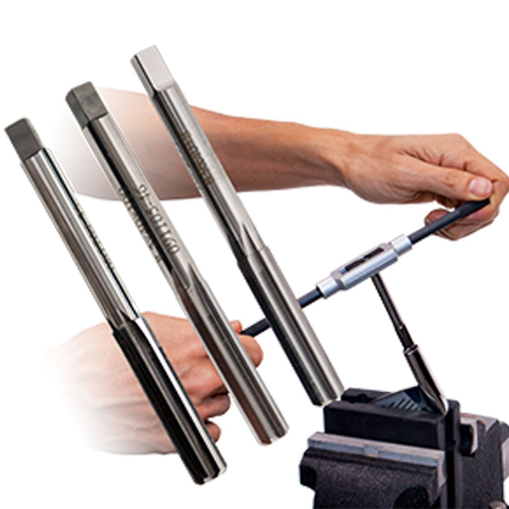 .335 .350 and .370 Manual Straight Fluted Reamer Set