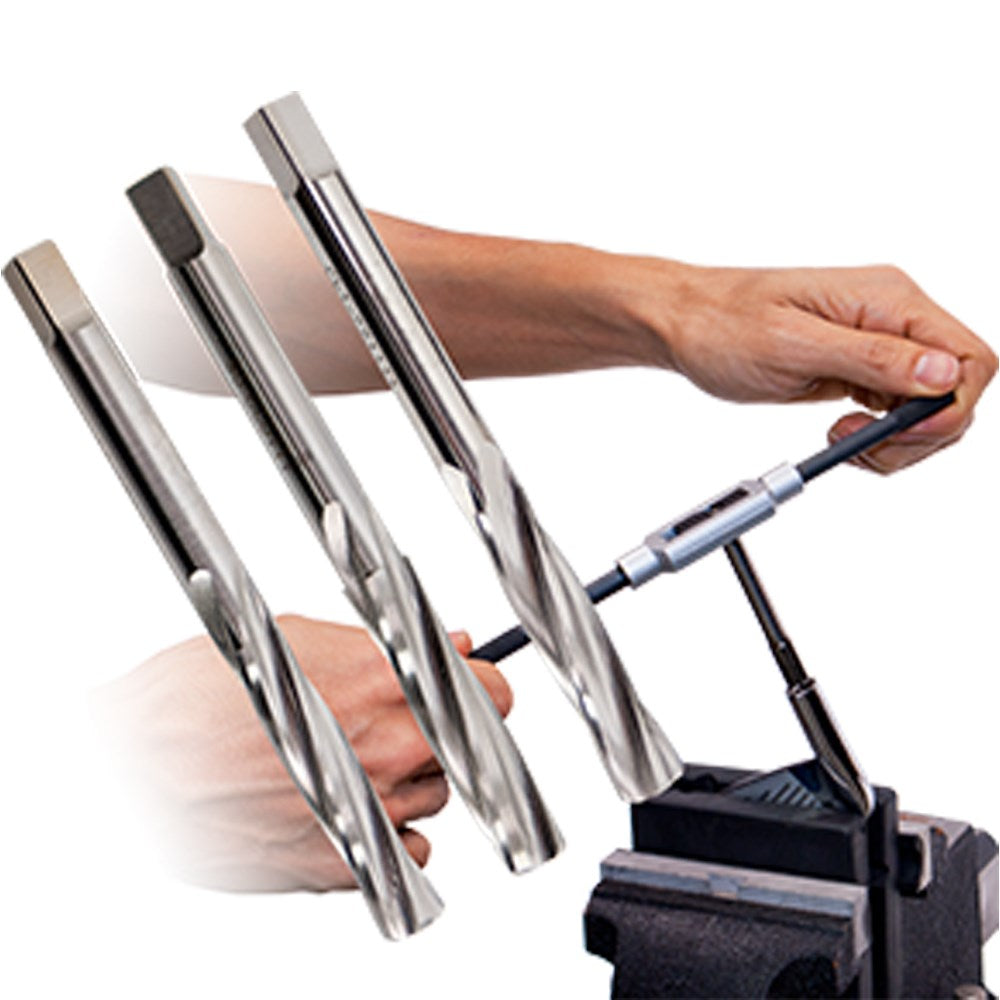 Manual Spiral Fluted Hand Reamer Set for .335, .350 and .370 Hosels