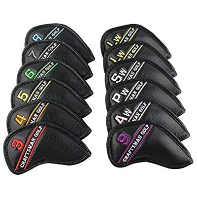 CRAFTSMAN COLORFUL NUMBER EMBROIDERED IRON HEADCOVER SET 12PCS