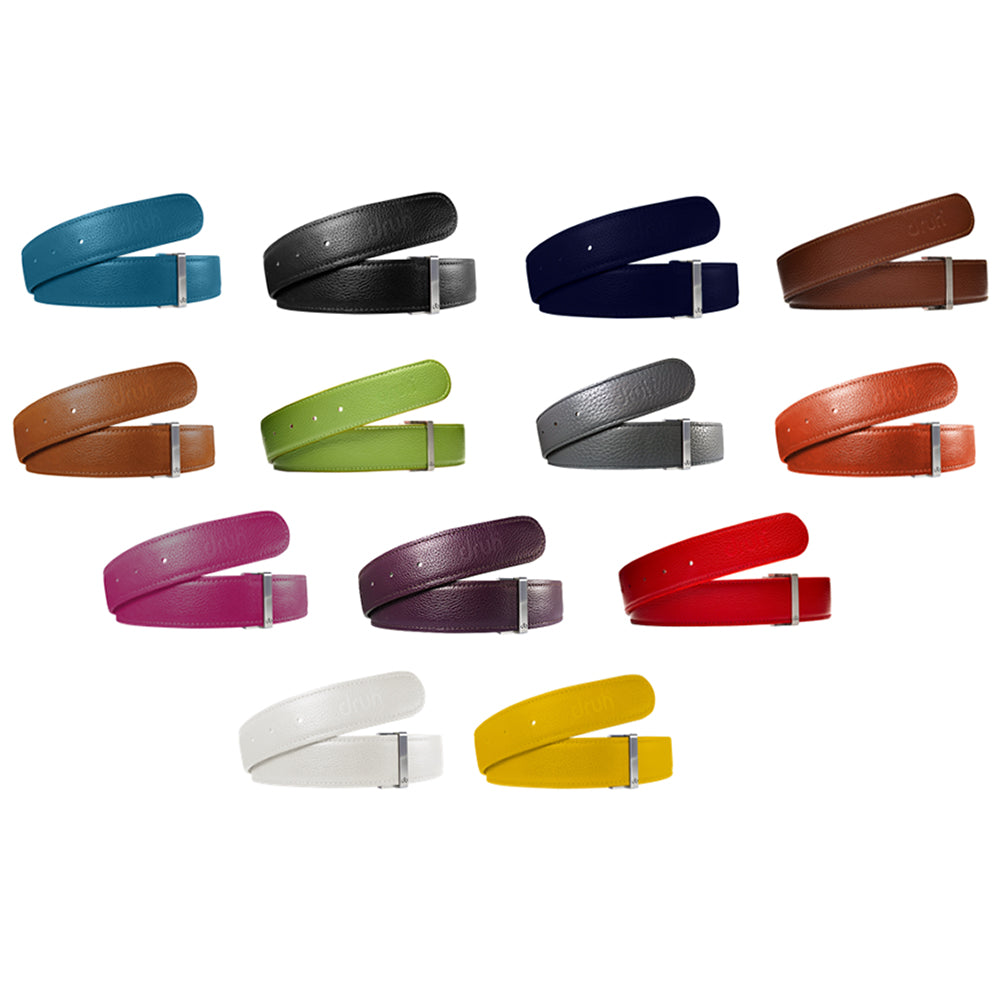 DRUH TOUR ONE FULL GRAINED PATTERNED LEATHER STRAP ONLY