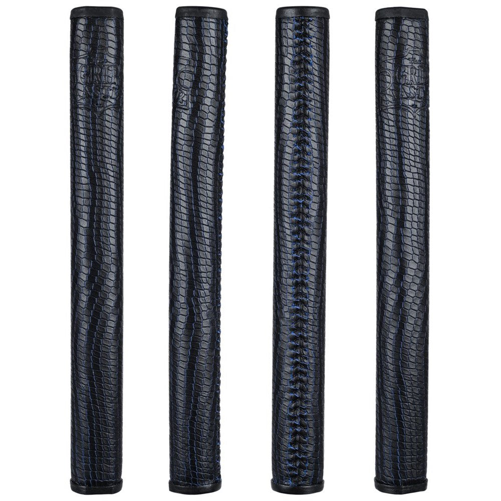The Grip Master Cowhide Laced Putter Grip - Collector Edition Black Blue Scales