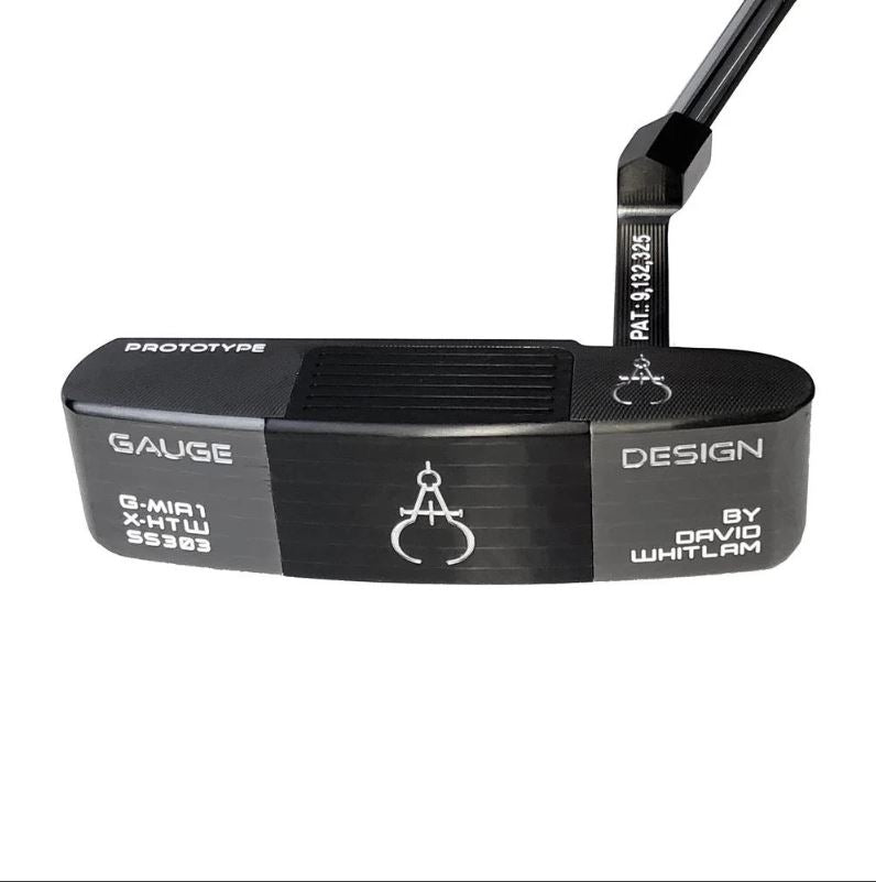 GAUGE DESIGN MIA PROTOTYPE PUTTER BLACK/BLACK - UNCUT