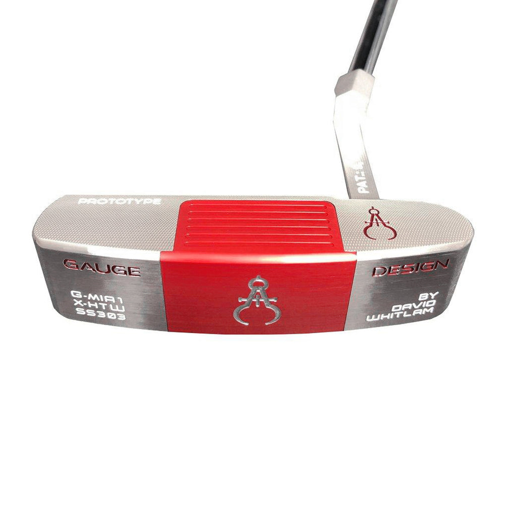 GAUGE DESIGN MIA PROTOTYPE PUTTER SILVER/RED - ASSEMBLED 34