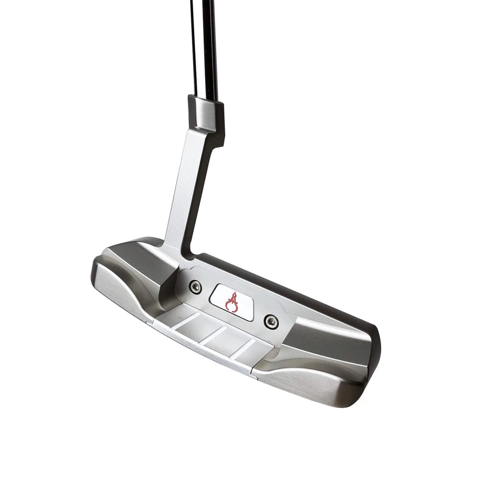 GAUGE DESIGN MIA PROTOTYPE PUTTER SILVER/SILVER (Pink Paint Fill) - UNCUT