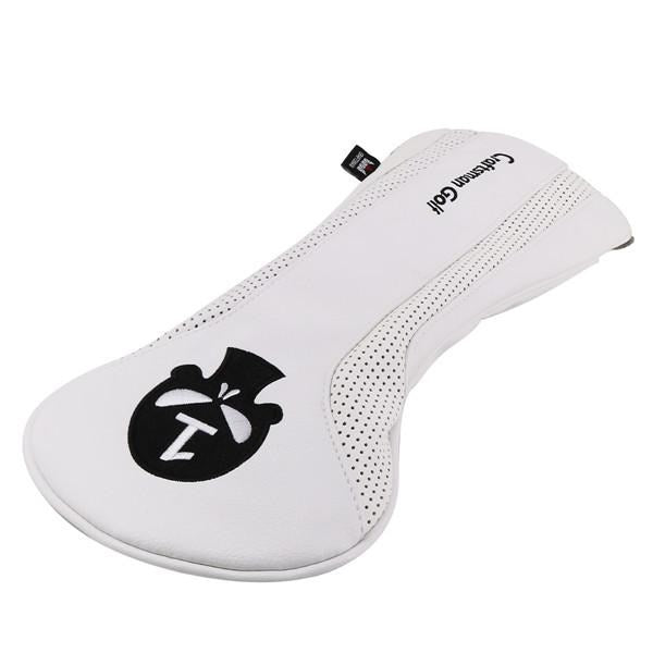 CRAFTSMAN WHITE SKULL PU LEATHER HEADCOVERS