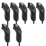 CRAFTSMAN BLACK PU LEATHER GOLF IRON HEADCOVERS 7pcs