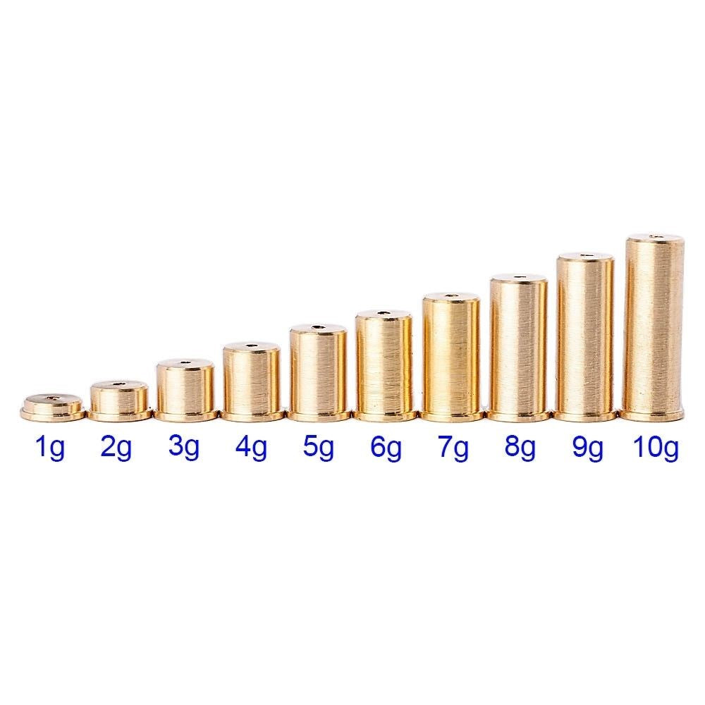 BRASS TIP WEIGHT FOR .370 STEEL (PACK OF 6)