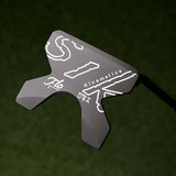 SIK Custom Putters (RH) - FLO-C Black (Line on Back) - 34in - Swept Neck