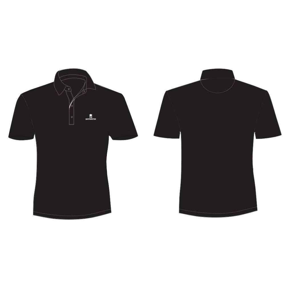 THE GRIP MASTER MEN'S BLACK POLO SHIRT (FENIX BRAND)