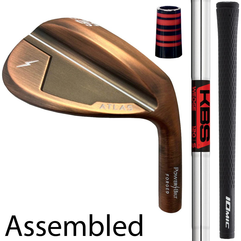 Assembled Powerbilt Atlas Wedge (Bronze) RH - KBS Hi-Rev 2.0 S - Iomic Sticky 2.3 Black