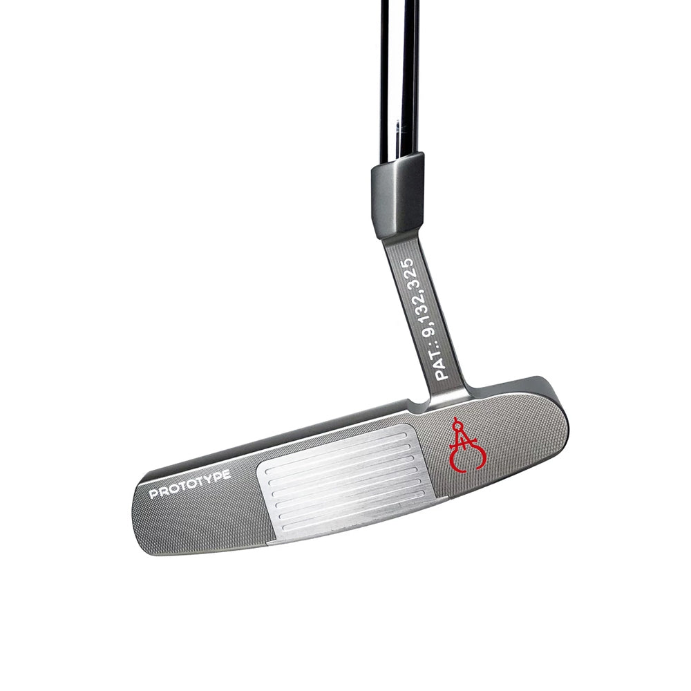 GAUGE DESIGN MIA PROTOTYPE PUTTER SILVER/SILVER (Pink Paint Fill) - UNCUT