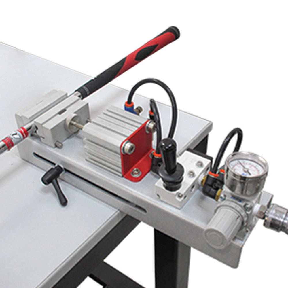Heavy Duty Pneumatic Work Vise with Built In Extender