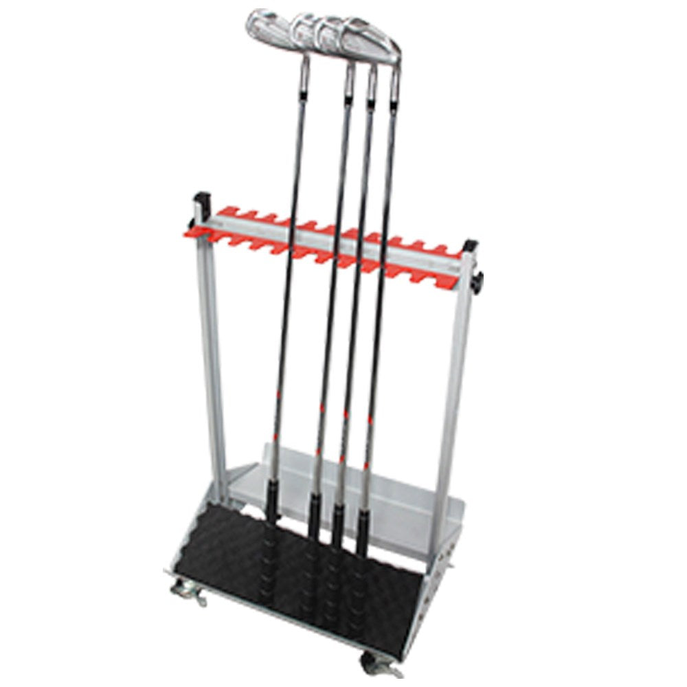 Compact High Density Club Racks on Wheels for 22 Clubs