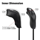 CRAFTSMAN BLACK PU LEATHER GOLF IRON HEADCOVERS 7pcs