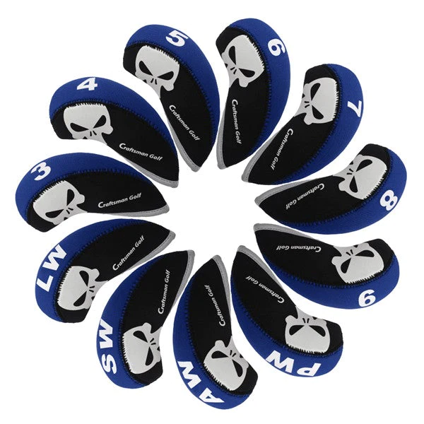 CRAFTSMAN SKULL NEOPRENE IRON HEADCOVER SET 11PCS (3-9,P,A,S,L)