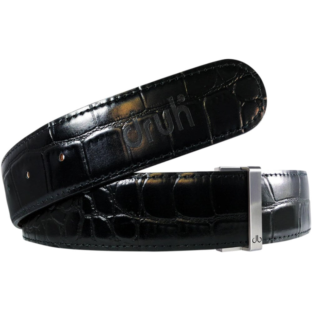DRUH TOUR ONE CROCODILE PATTERNED LEATHER STRAP ONLY