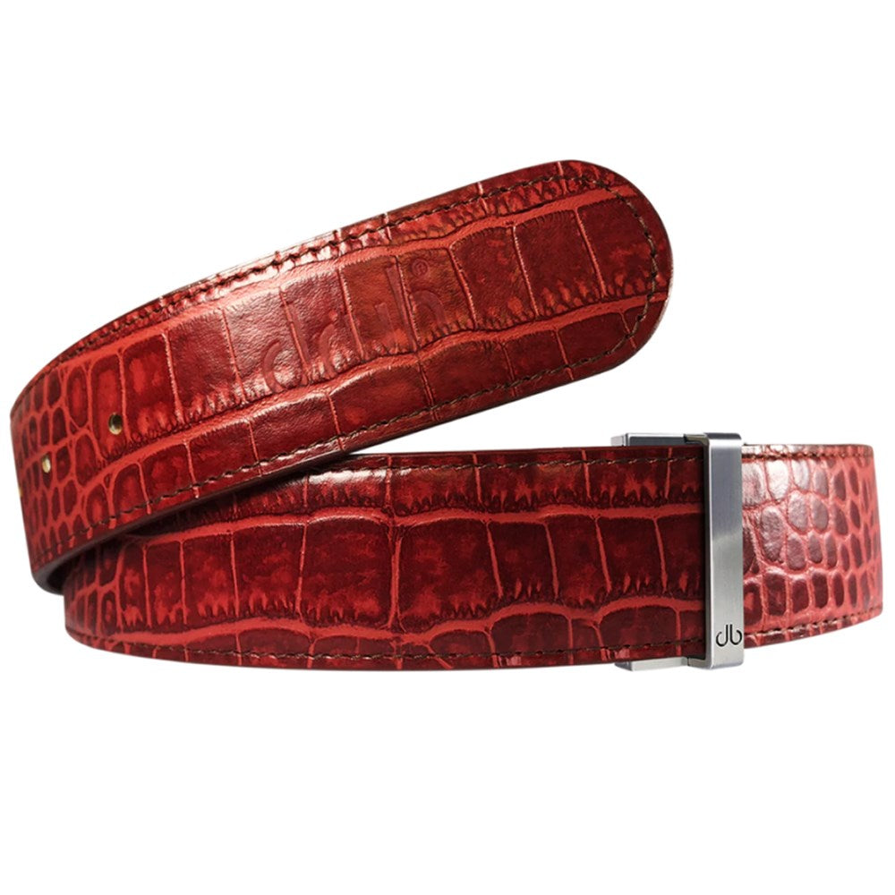 DRUH TOUR ONE CROCODILE PATTERNED LEATHER STRAP ONLY