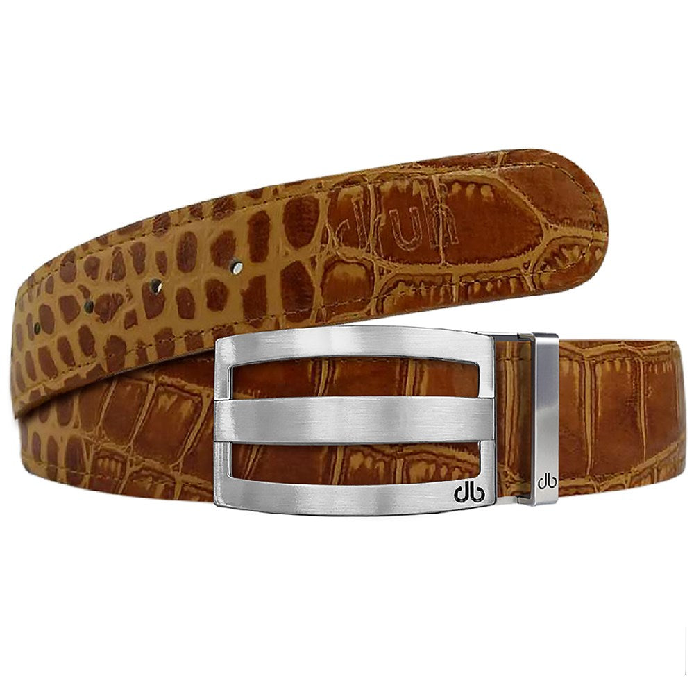 DRUH TOUR ONE CROCODILE PATTERNED LEATHER STRAP ONLY