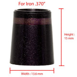 Ferrule - Purple with Bronze Ring (Dozen Pack)
