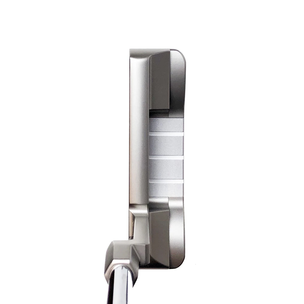 GAUGE DESIGN MIA PROTOTYPE PUTTER SILVER/SILVER (Pink Paint Fill) - UNCUT