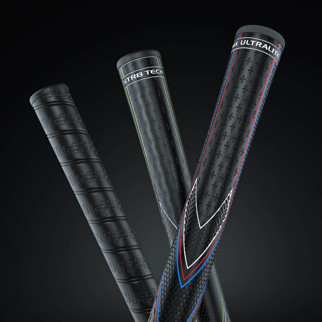 JUMBOMAX STR8 TECH WRAP BLACK SWING GRIPS