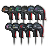 CRAFTSMAN 11 PCS BLACK LEATHER RED SIDE COLORFUL IRON COVER