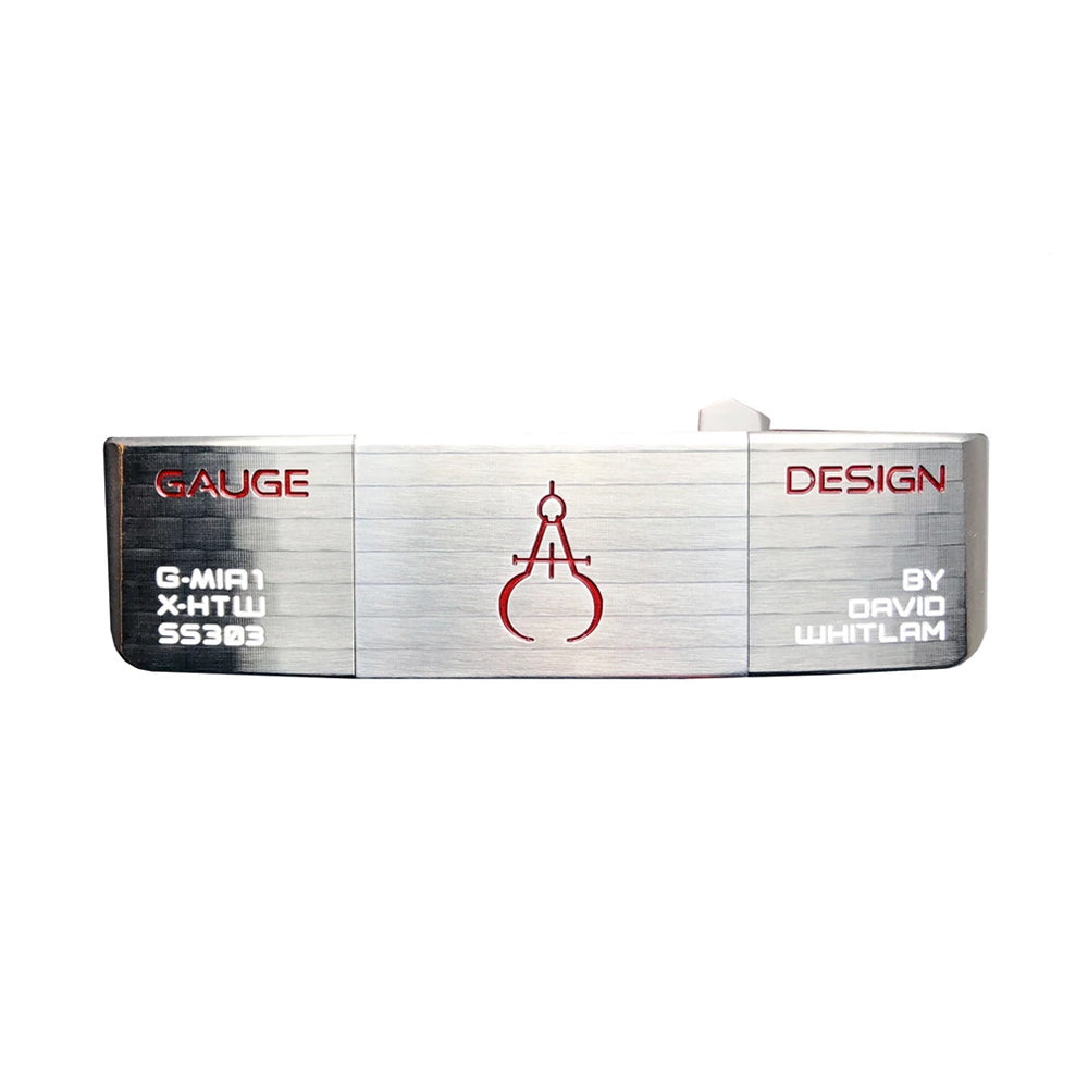 GAUGE DESIGN MIA PROTOTYPE PUTTER SILVER/SILVER (Pink Paint Fill) - UNCUT