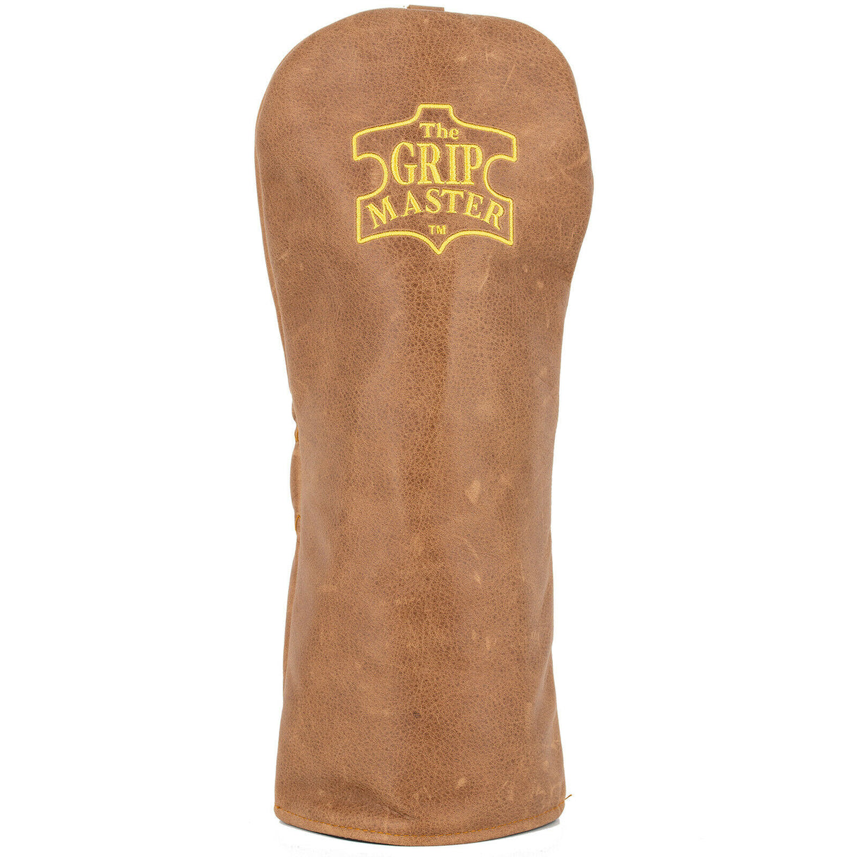 THE GRIP MASTER GENUINE LEATHER GOLF DRIVER HEADCOVER TAN