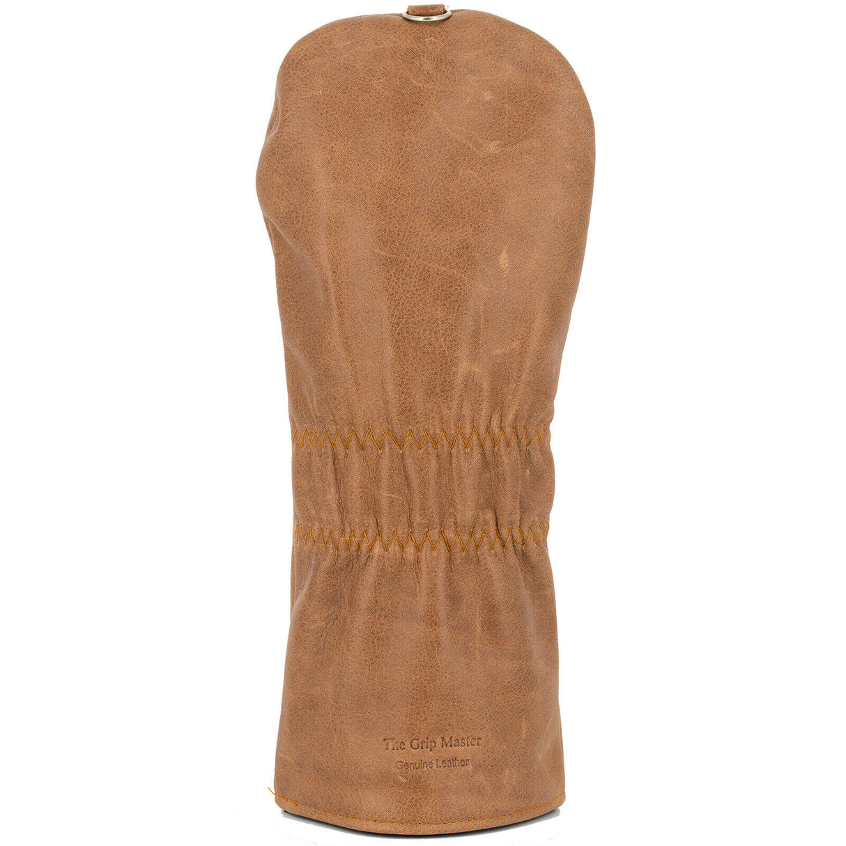 THE GRIP MASTER GENUINE LEATHER GOLF DRIVER HEADCOVER TAN